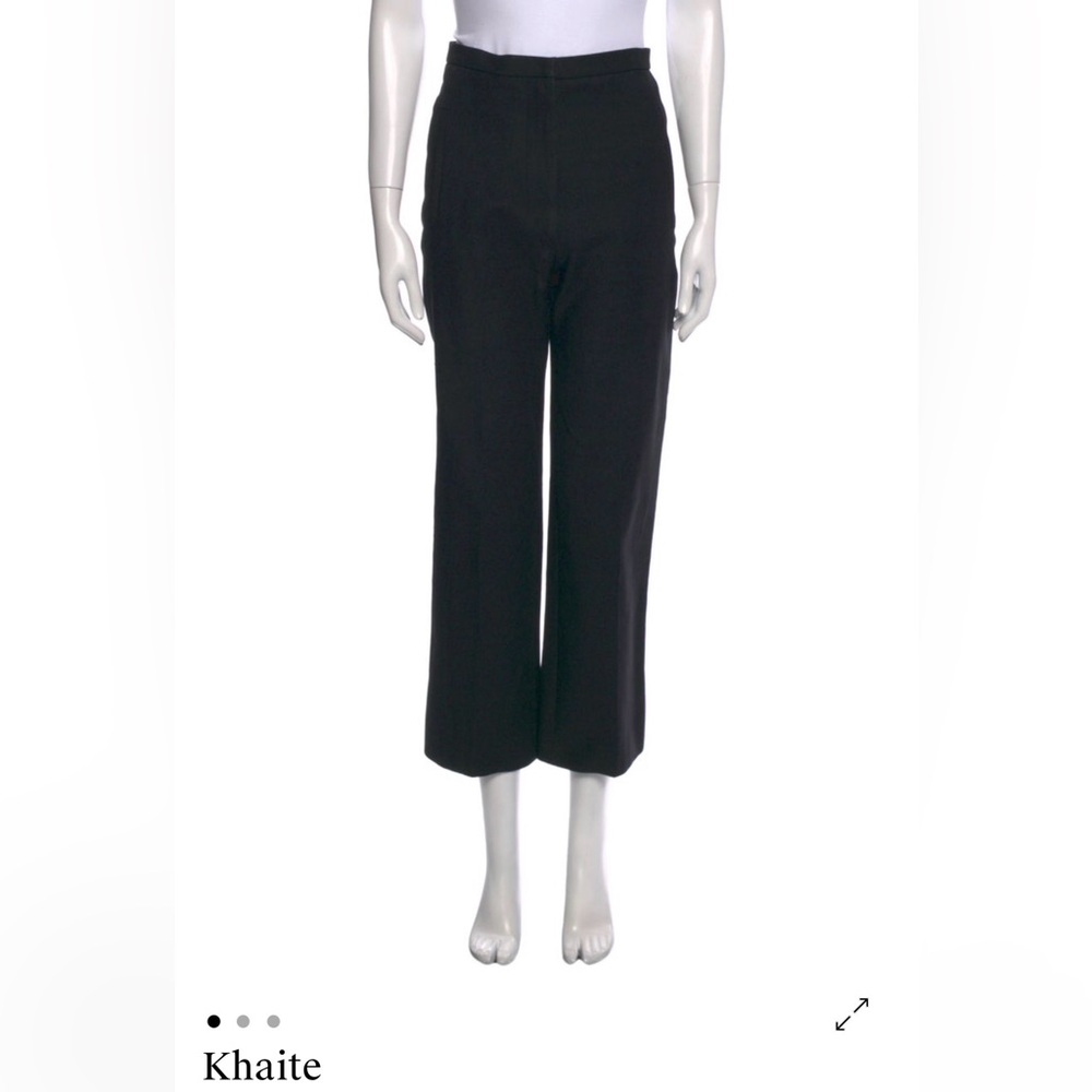 KHAITE Black Trousers Pants Size 0